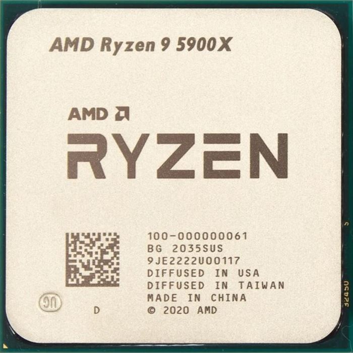 پردازنده بدون باکس ای ام دی مدل Ryzen 9 5900X فرکانس 3.7 گیگاهرتز