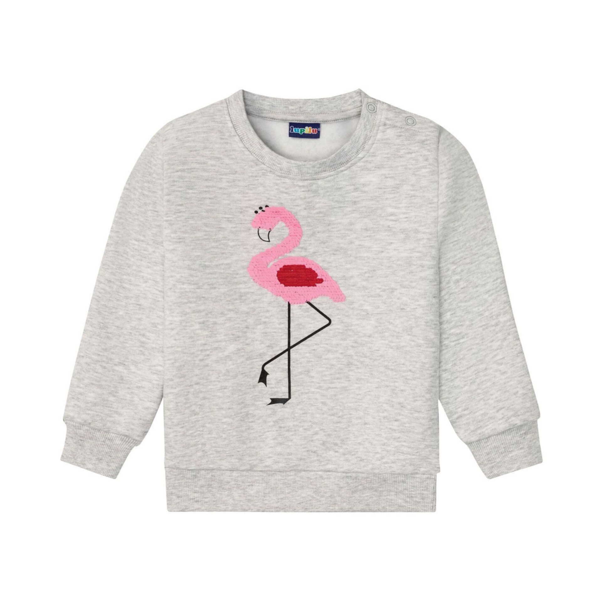 دورس زمستانی دخترانه  توکرکی طرح  فلامینگو  پولک دوزی برند لوپیلو  LUPILU آلمان سایز 12 تا 24 ماه