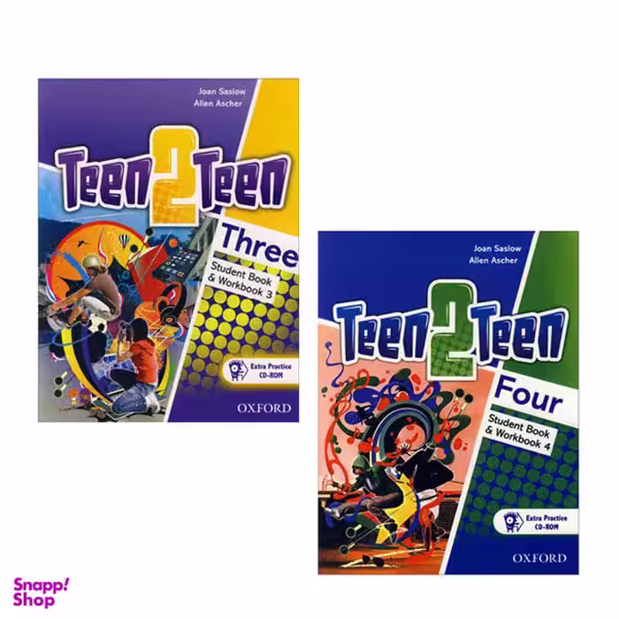 کتاب Teen 2 Teen اثر Joan Saslow And Allen Ascher انتشارات زبان مهر 2 جلدی