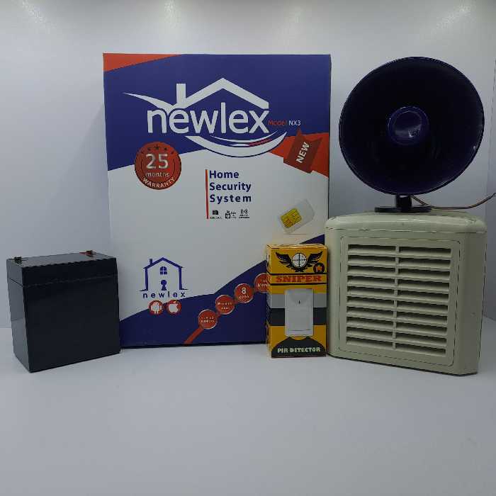 پک دزدگیر  سیم کارتی نیولکس به همراه چشمی یک عدد چشمی اسنایپر سیمی کد 3003