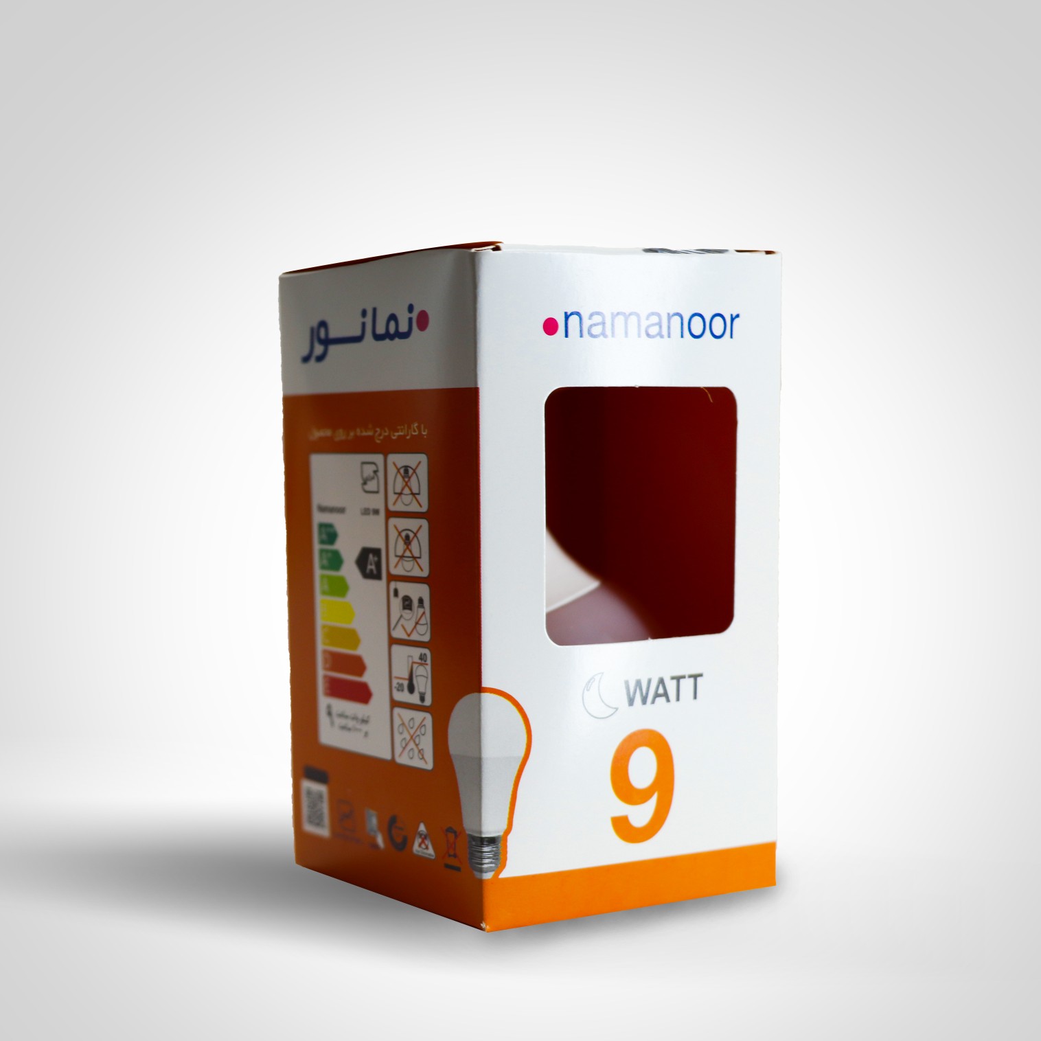 لامپ 9 وات نمانور (بسته 10 عددی)