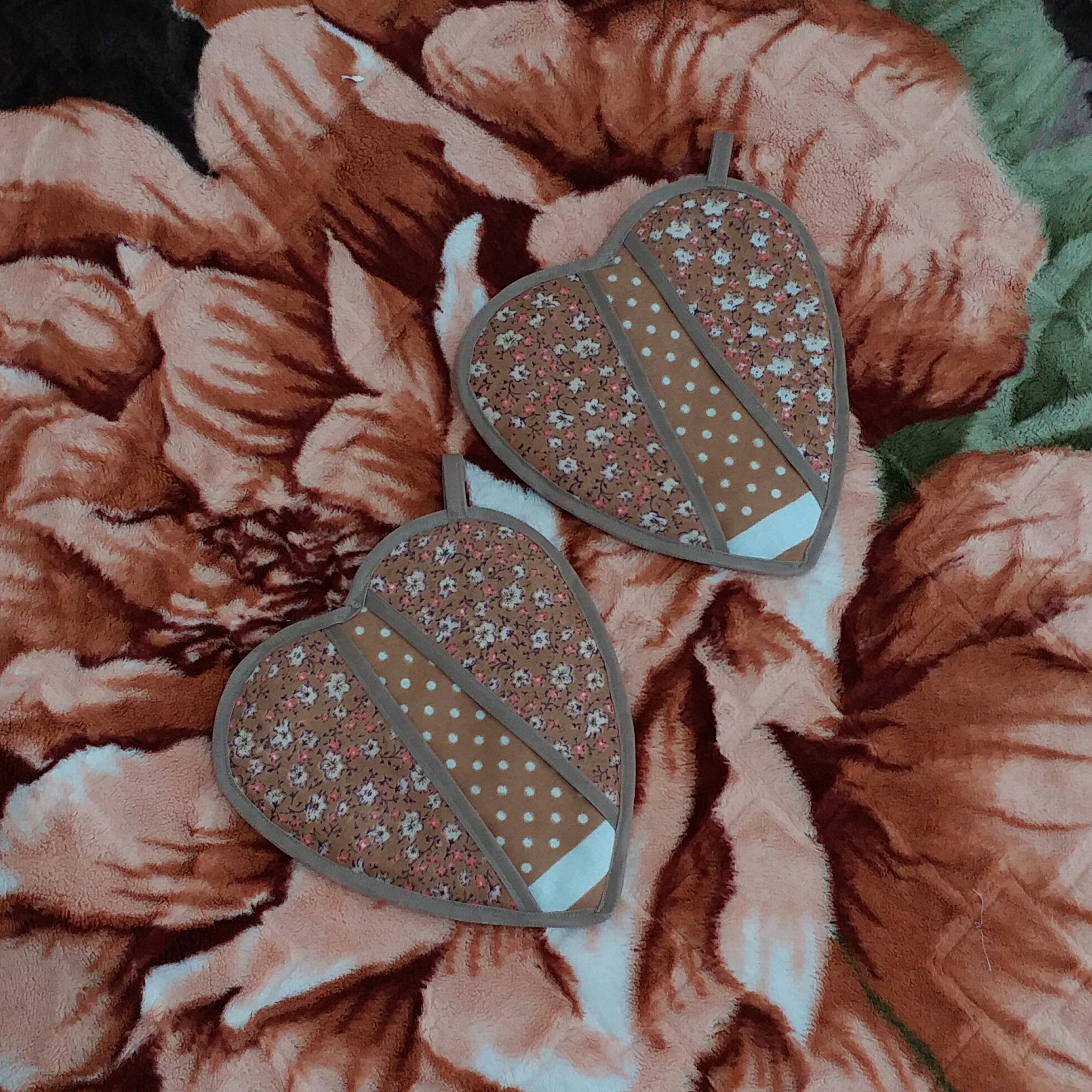 دستگیره قلبی پارچه ای