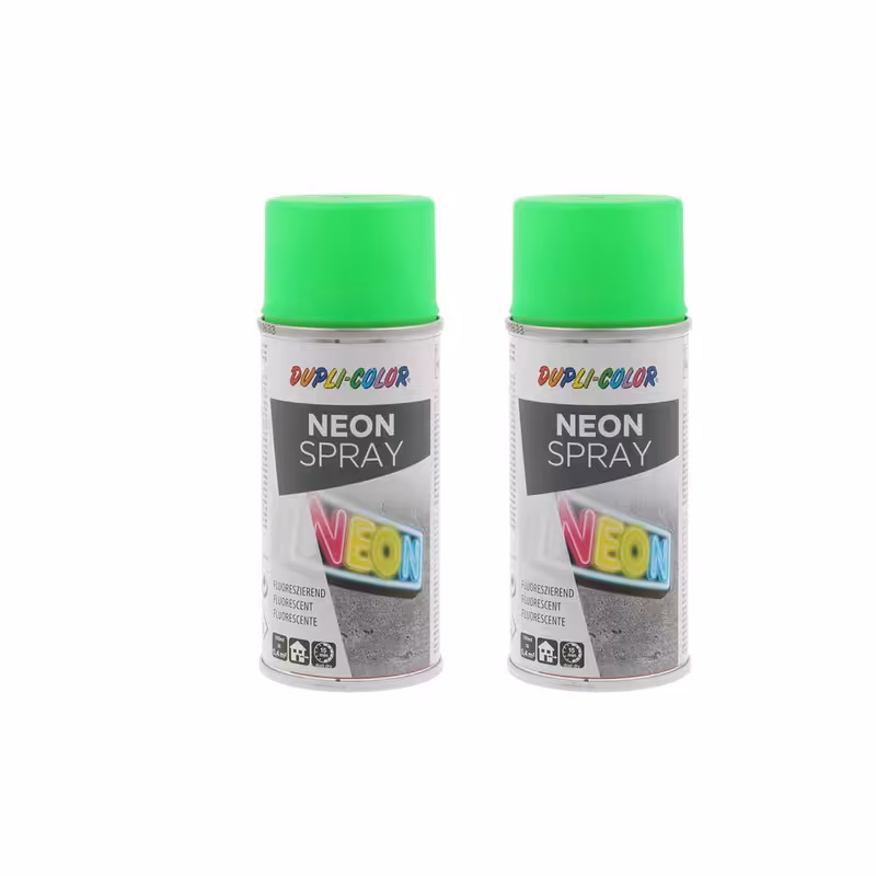 اسپری رنگ نئون سبز ترافیک دوپلی کالر مدل neon حجم 150 میلی لیتر مجموعه 2 عددی
