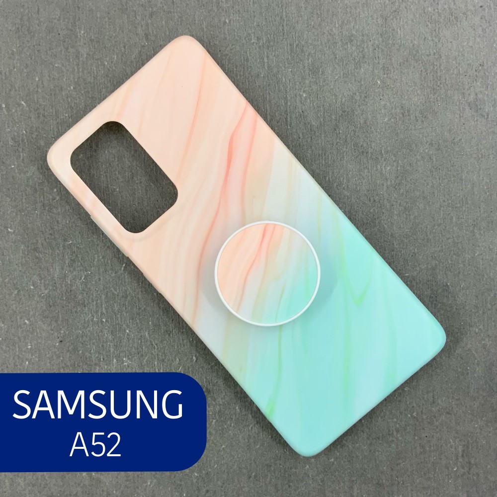 قاب گوشی سامسونگ A52 A52s مدل ماربل مینیمال همراه پاپسوکت 