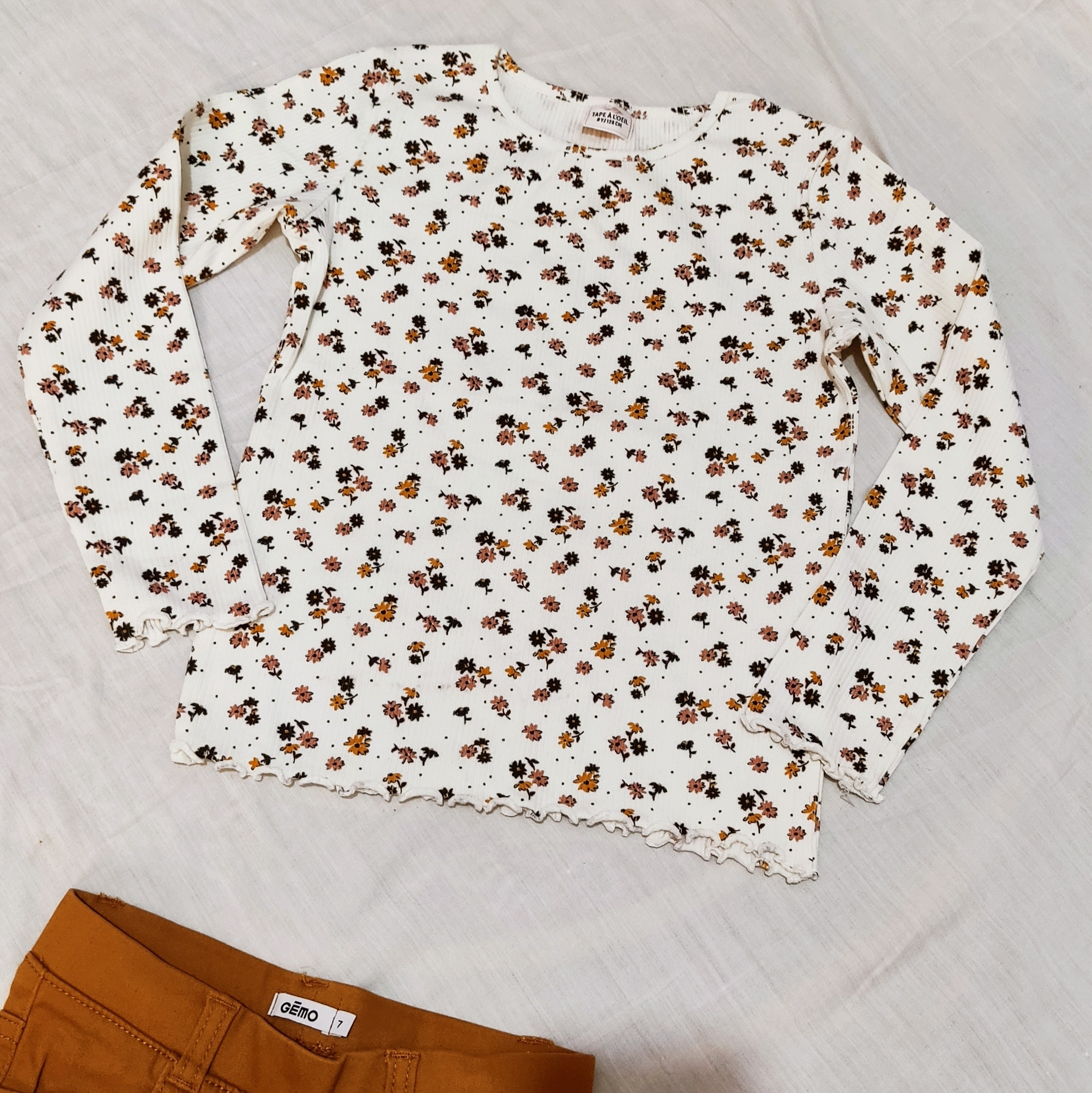 بلوز دخترانه وارداتی کبریتی سایز 8 سال