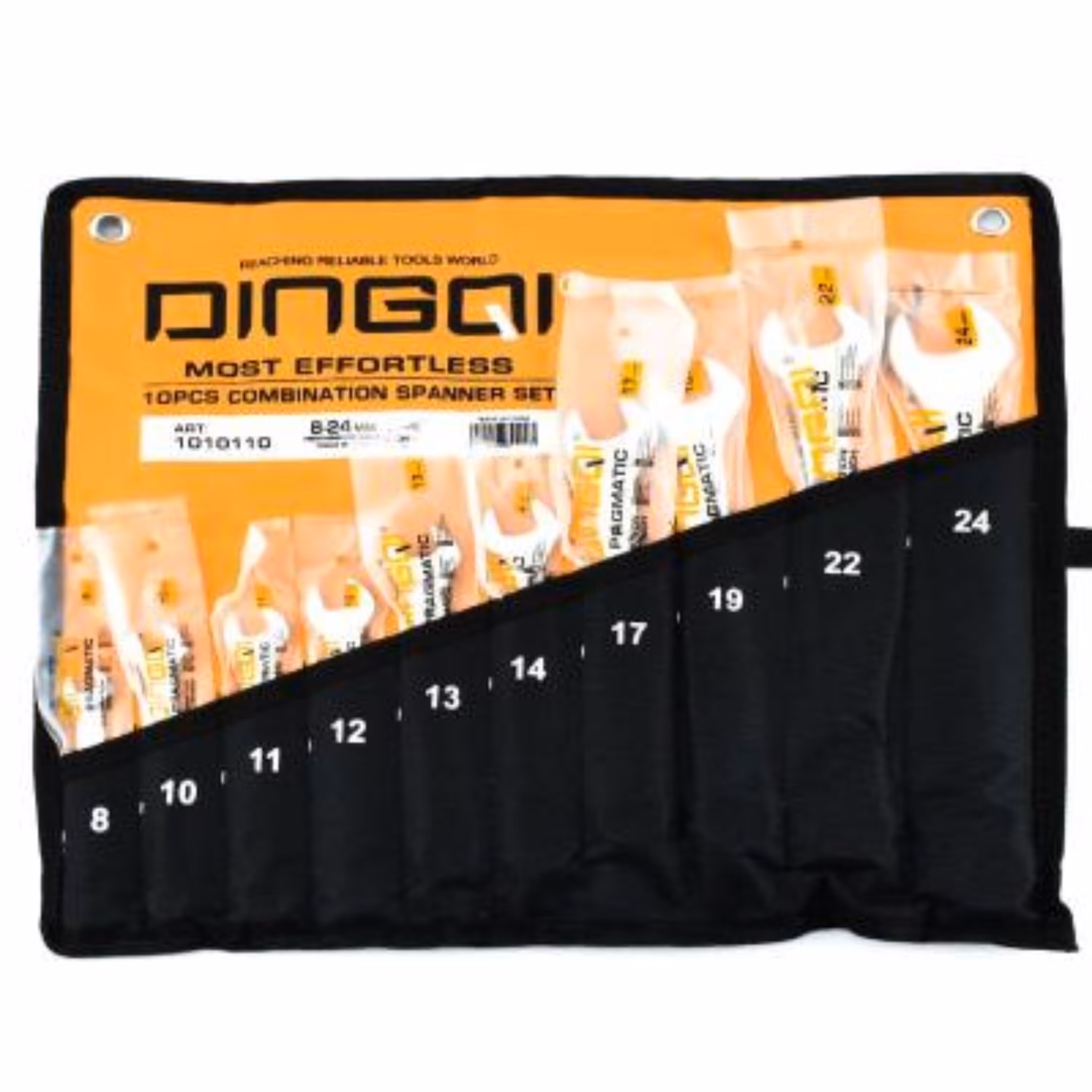 آچار یکسر تخت و یکسر رینگی دینگشی مدل 1010110