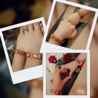 ست دستبند مادر دختری بسیار شیک و زیبا از چرم طبیعی گاوی