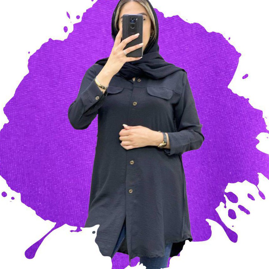 مانتو جنس ابرو بادی گرم بالاپارچه خنک وراحتکار خوش دوخت ومرتبقدپیش 83پشت 87سایز فری از38تا48