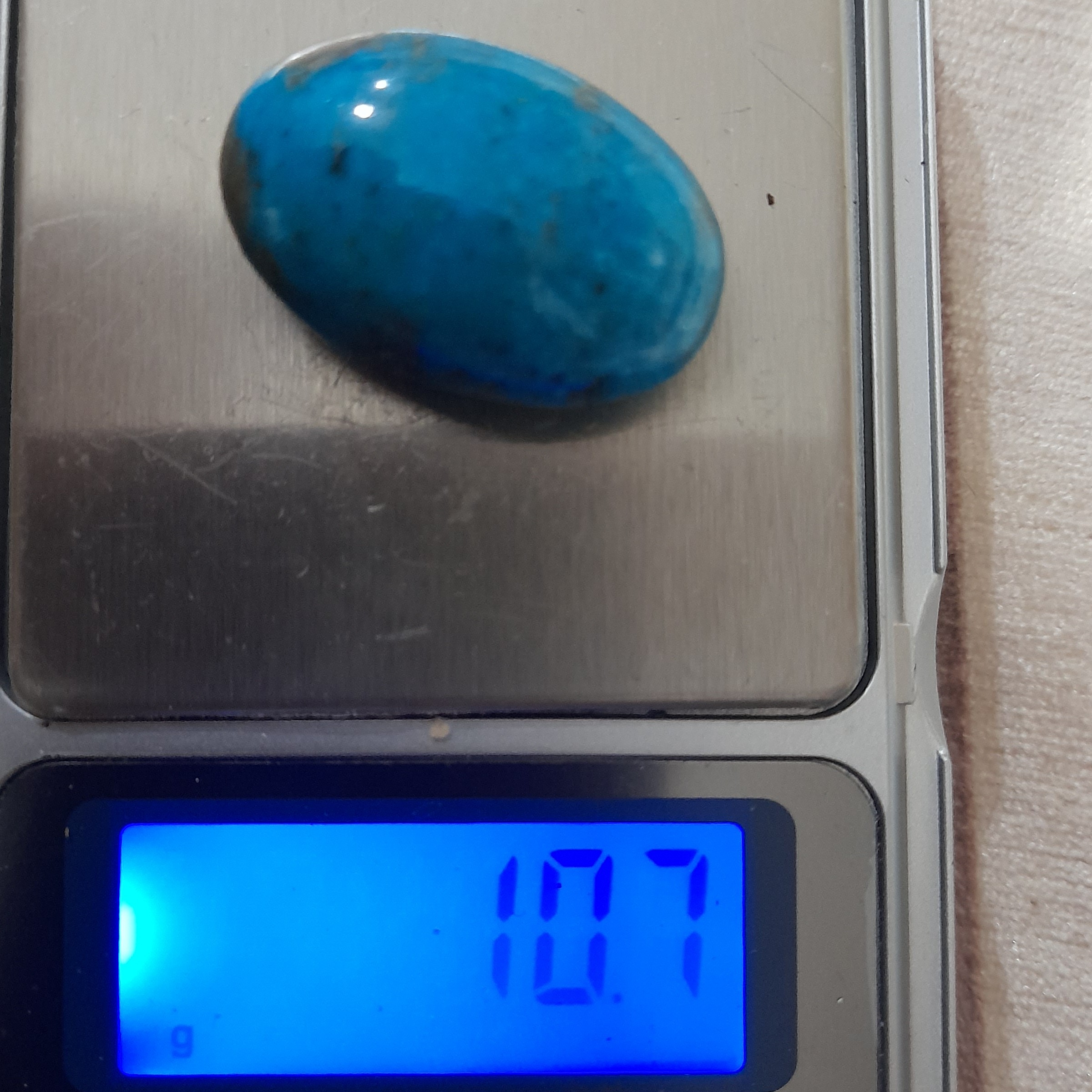 فیروزه پررنگ گوشتی شهر بابک خوشگل و کمیاب با وزن متوسط