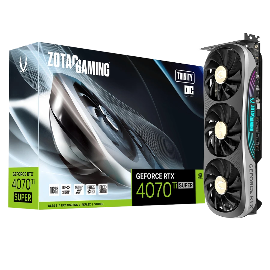 کارت گرافیک زوتک RTX 4070 Ti Super Trinity OC 16GB | فروشگاه تکاف