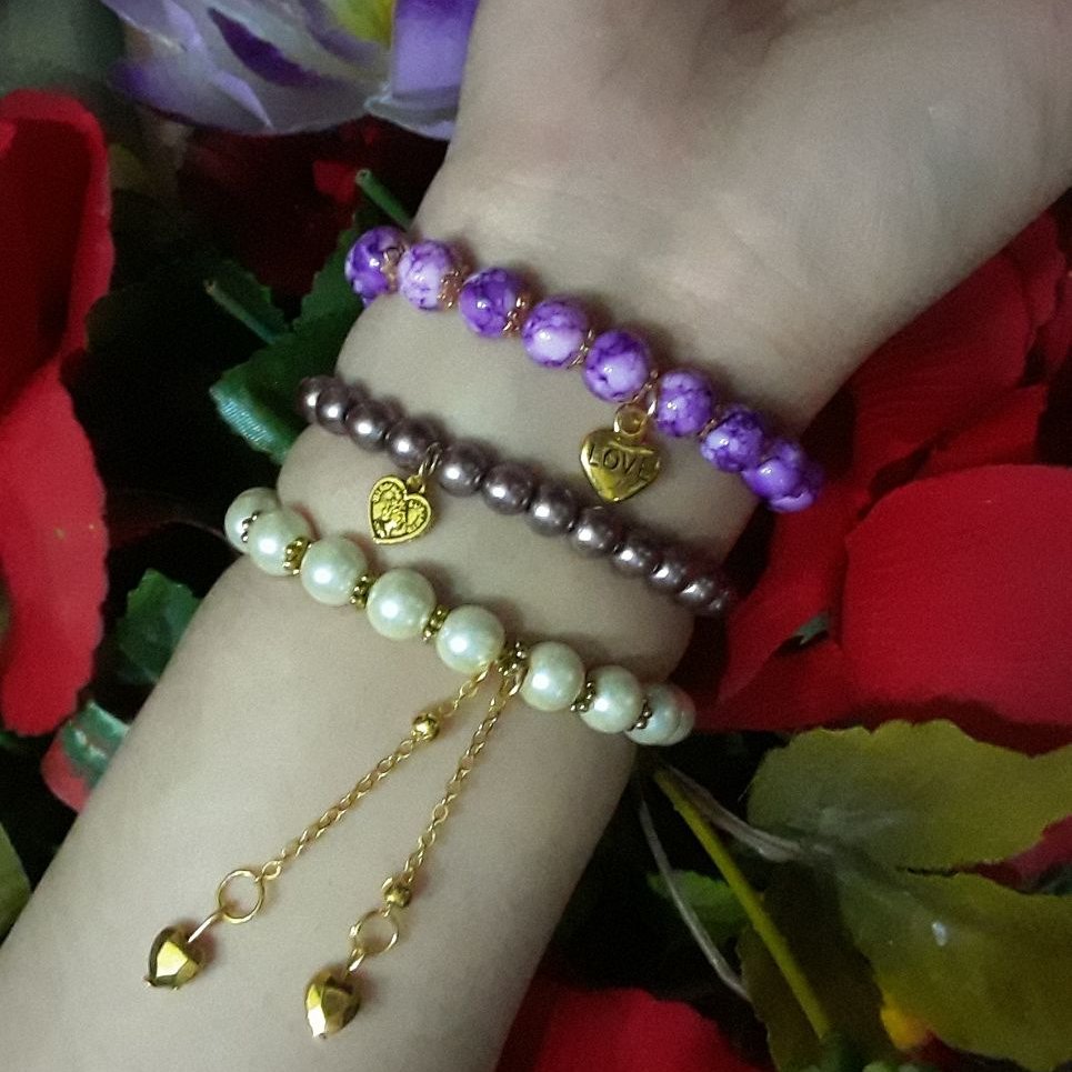 ست سه عددی دستبند سنگی