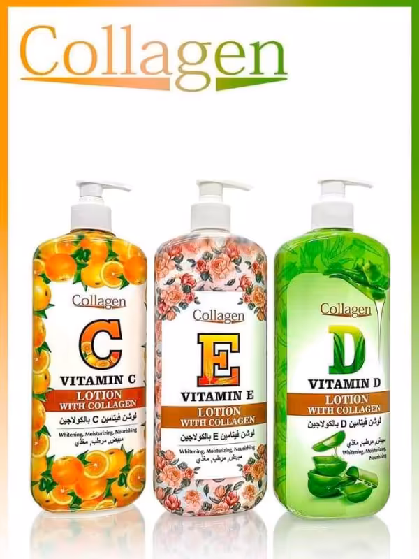 لوسیون بدنLOTION درعصاره ویتامین های C-D-E کلاژن سازی سفید کننده مرطوب کننده