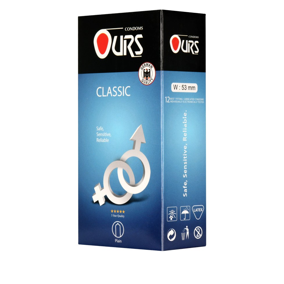 کاندوم اورز مدل Classic بسته 12 عددی