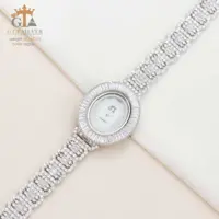 ساعت نقره زنانه امرالدکات صفحه گرد کد 19208