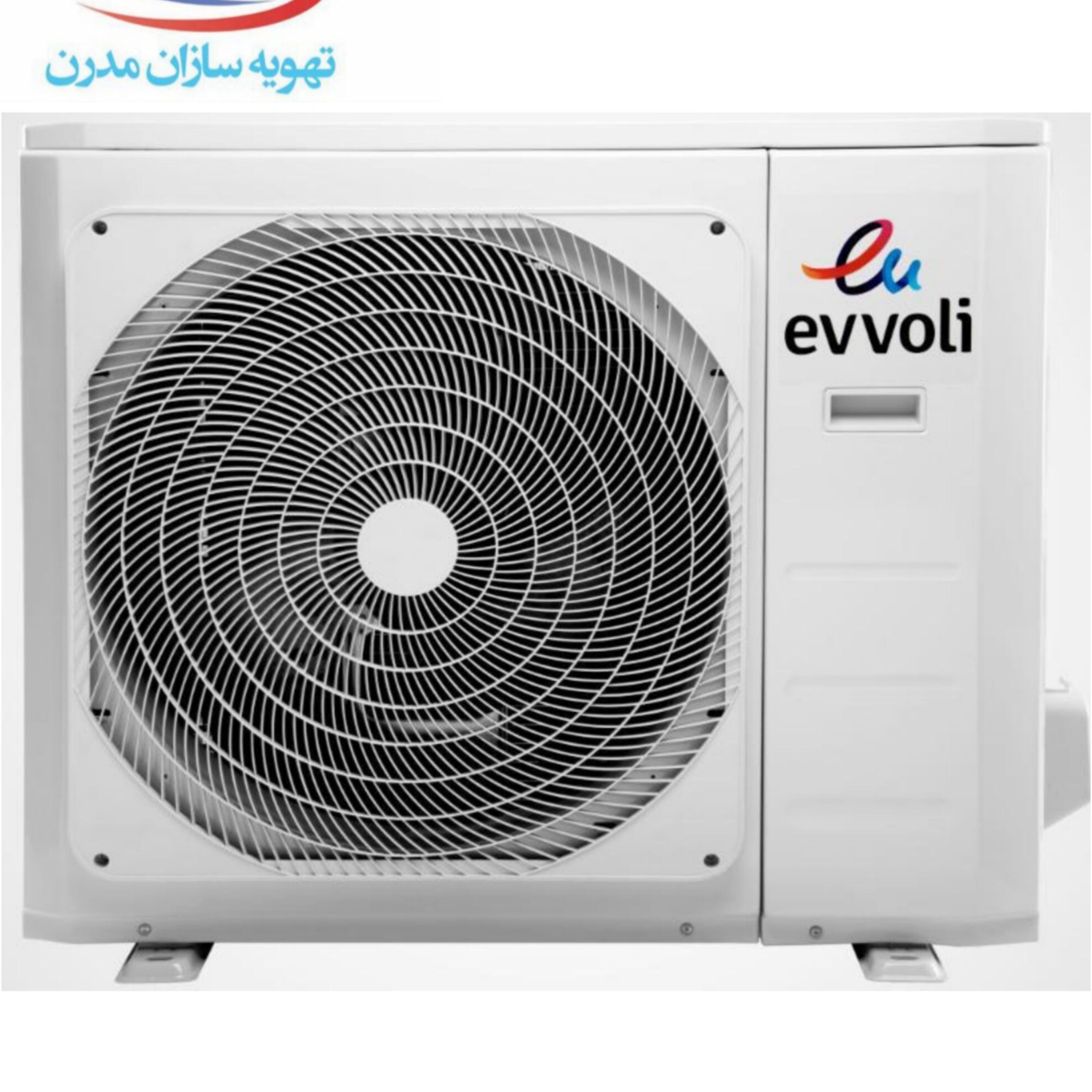 داکت اسپلیت 24 هزار ایوولی به همراه کویل آبگرم و ترموستات لمسی 24evvoli