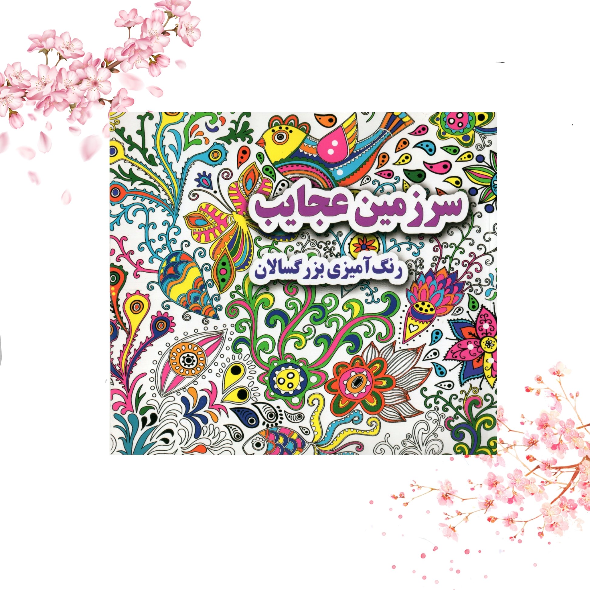 کتاب رنگ آمیزی بزرگسالان  سرزمین عجایب اثر علی ذوالفقاری، انتشارات جواهری
