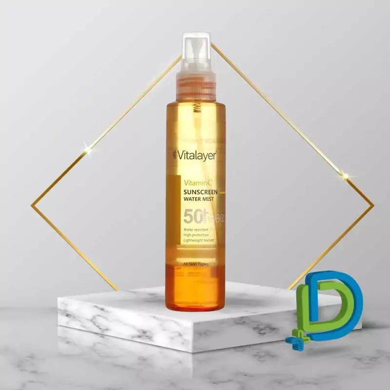 اسپری ضد آفتاب Sunscreen Water ویتامین C SPF 50 ویتالیر 150 میلی لیتر