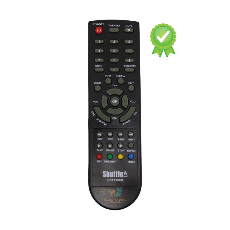 کنترل گیرنده شاتل Shuttle HDT 2700 - فروش کلی کنترل الکتوبکا 2190