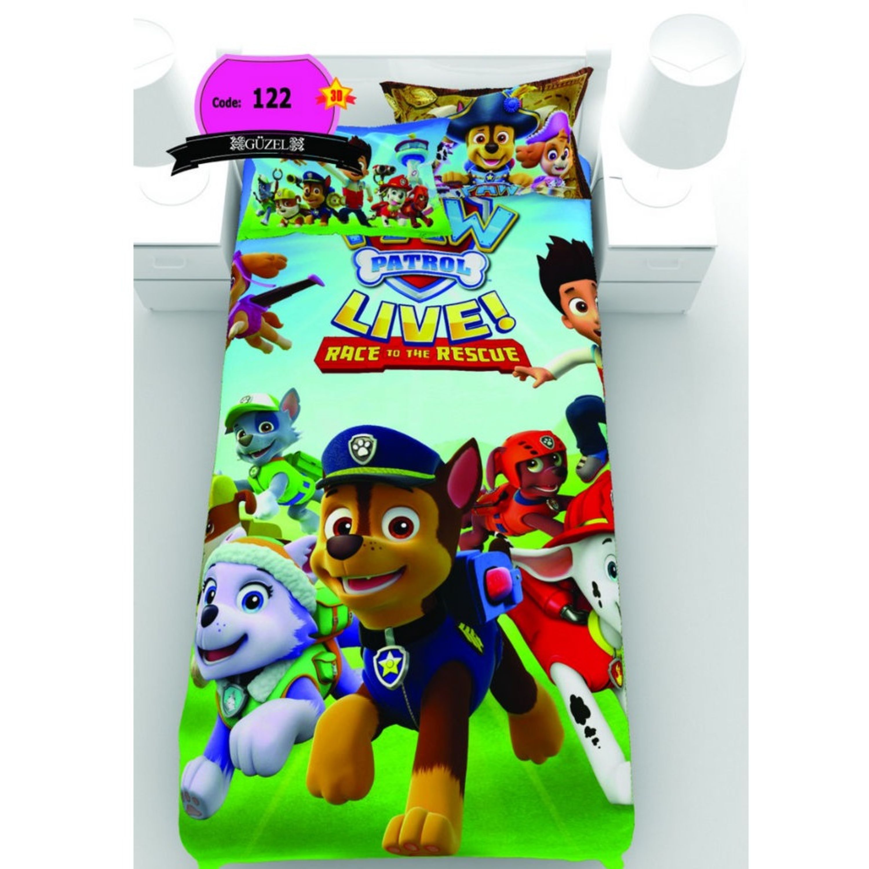 روتختی تک نفره سه بعدی برند گوزل -5 تکه -کد122