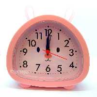 ساعت رومیزی خرگوشی صورتی