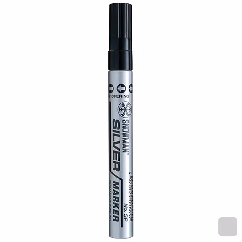 خرید ماژیک نقره ای رنگ ثابت اسنومن مدل Snowman SP