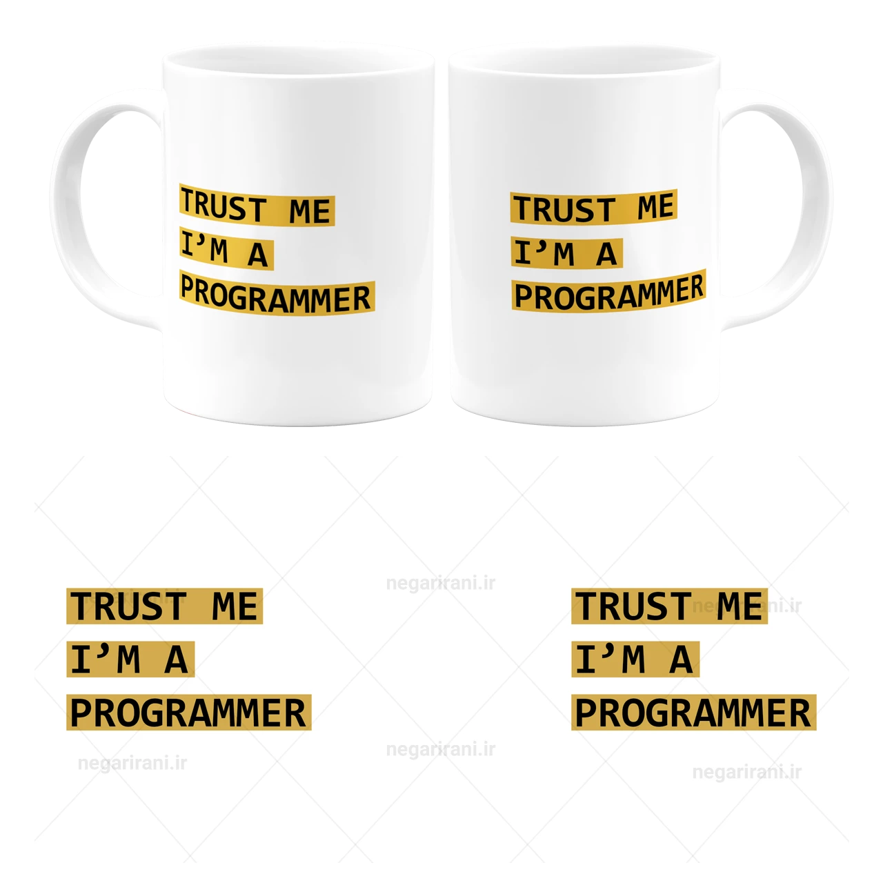 ماگ trust me iam programmer مدل Z3