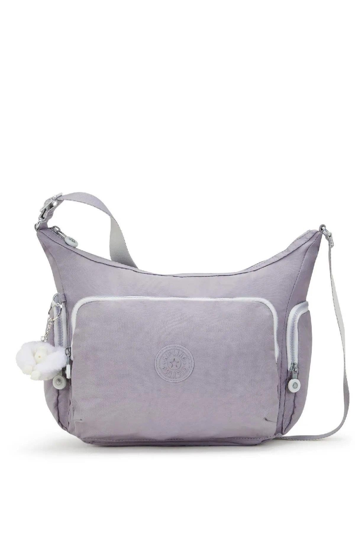 کیف شانه ای خاکستری زنانه متوسط GABB اورجینال Kipling
