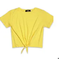 تیشرت کراپ گره ای زارا
