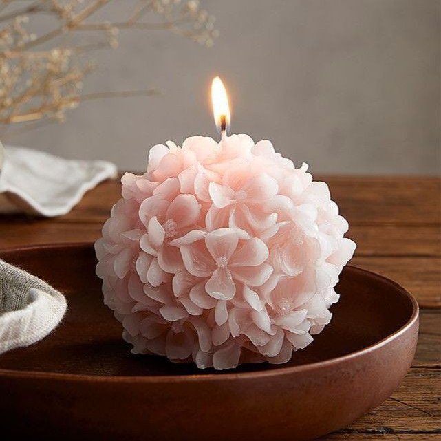 شمع گوی شبدر(گوی گل)