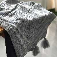 شال مبل رنگ طوسی روشن سایز 170