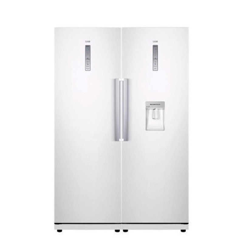 یخچال و فریزر دو قلو سام مدل RZ60 رنگ سفید