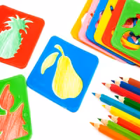 شابلون گل ومیوه