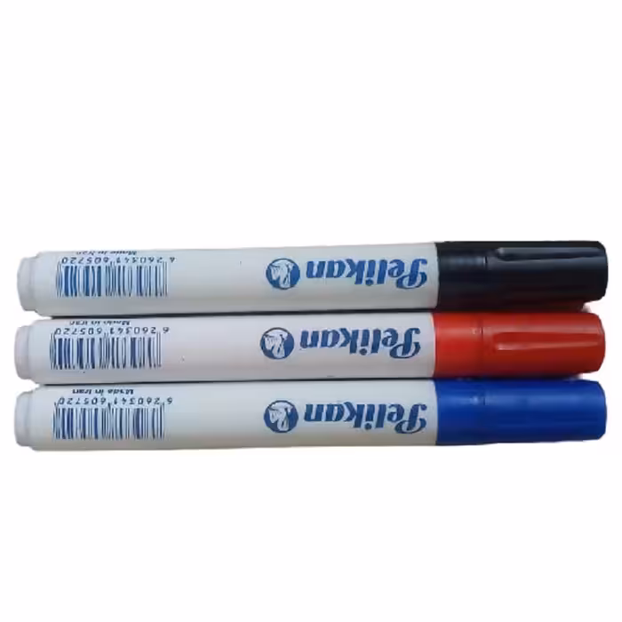 ماژیک وایت برد پلیکان مدل سه رنگ بسته 3 عددی