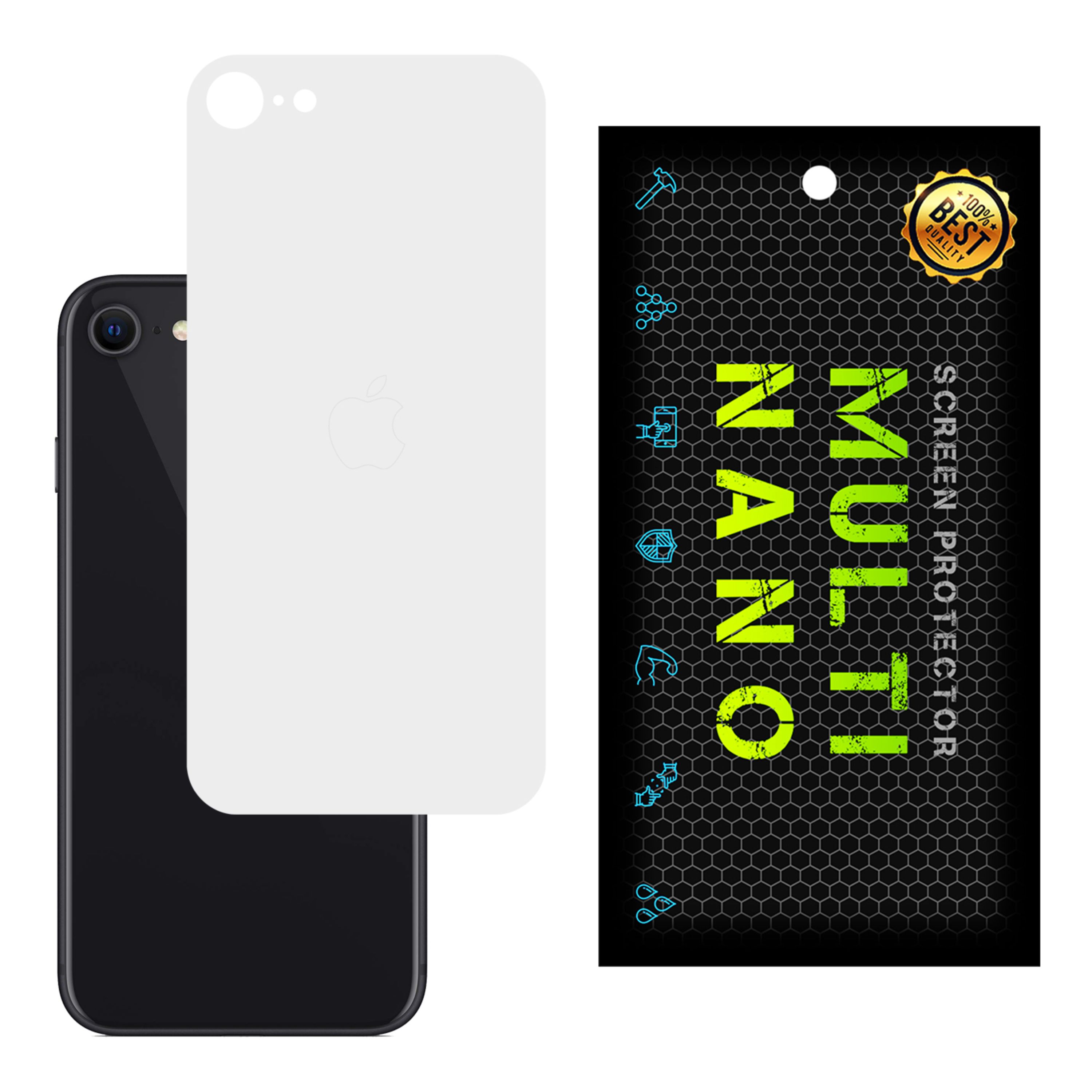 برچسب پوششی MultiNano مدل X-F1M-White برای پشت موبایل اپل iPhone SE 2020 - SE 20