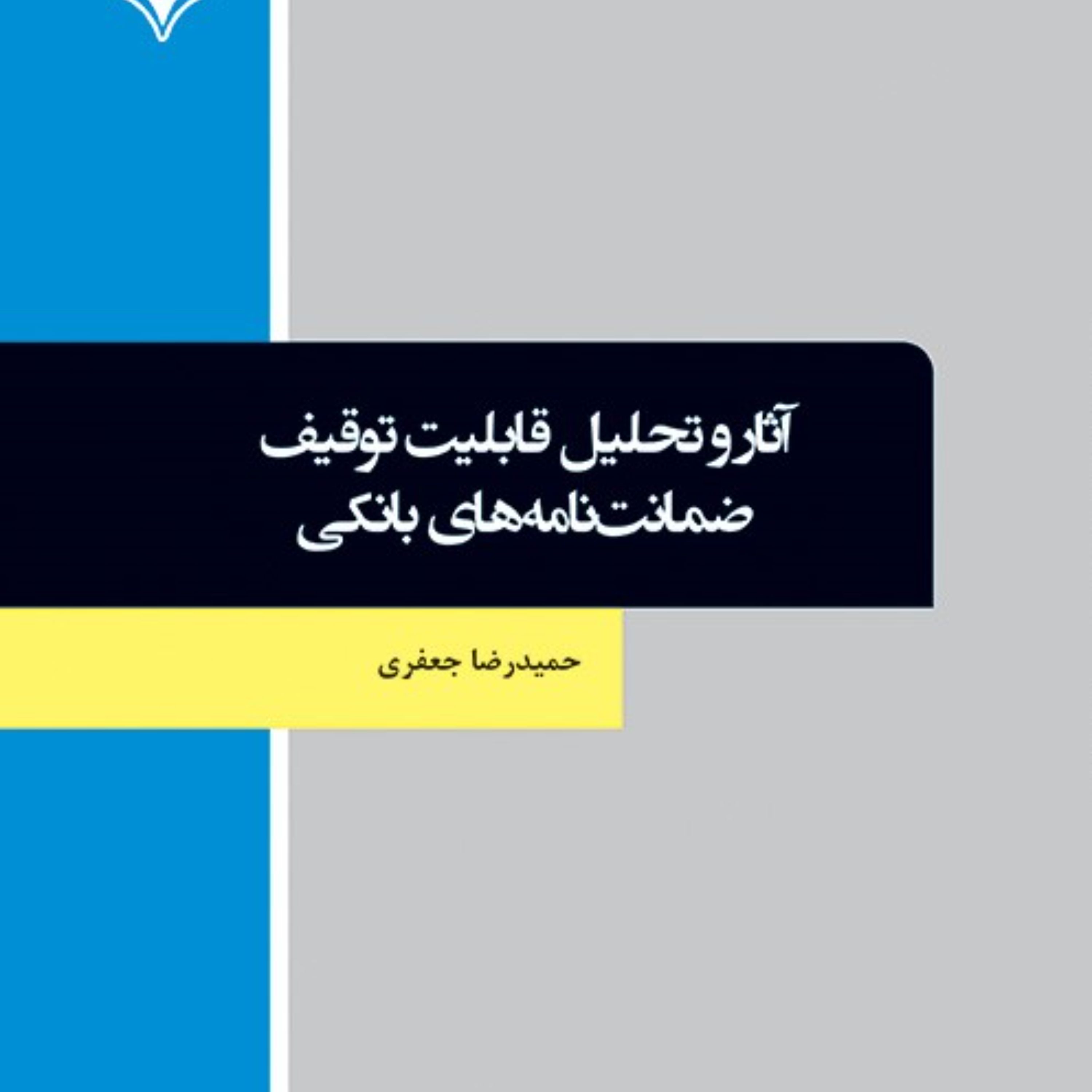 کتاب آثار و تحلیل قابلیت توقیف ضمانت نامه های بانکی