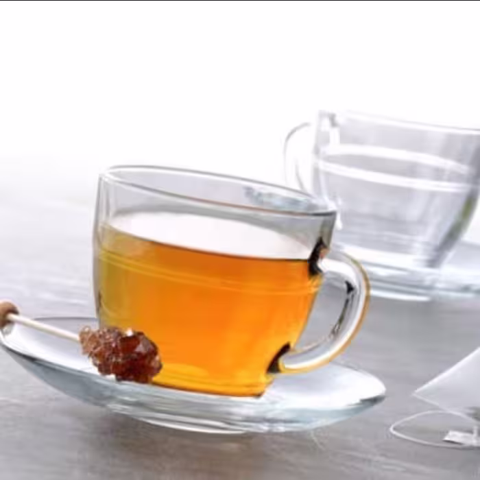 6عددفنجان دسته دار شفاف سایز بزرگ مارک دورالکس فرانسه وکیوم و آکبند