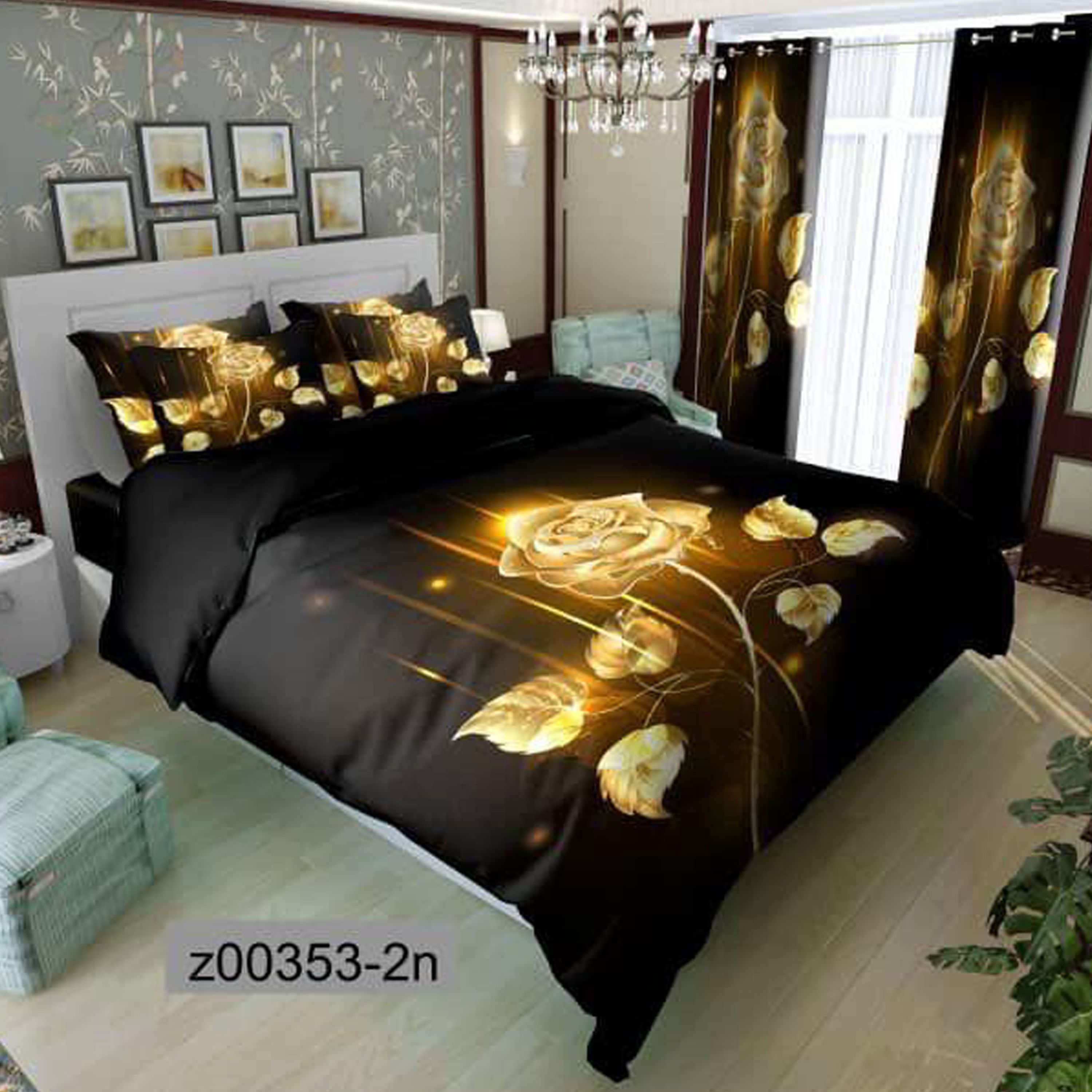 سرویس روتختی 2 نفره تنسل چاپی برندترک لند(Turk Land) z 353