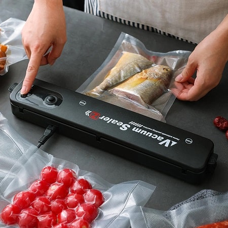 دستگاه پلمپ وکیوم خانگی کیسه فریزر vacuum sealer