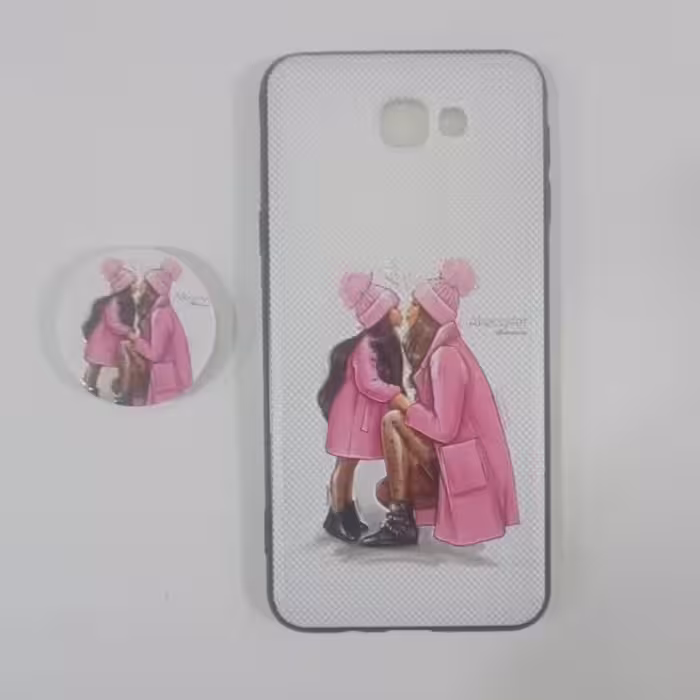 قاب گوشی طرح دار سامسونگ مدل J5 PRIME به همراه پاپ سوکت