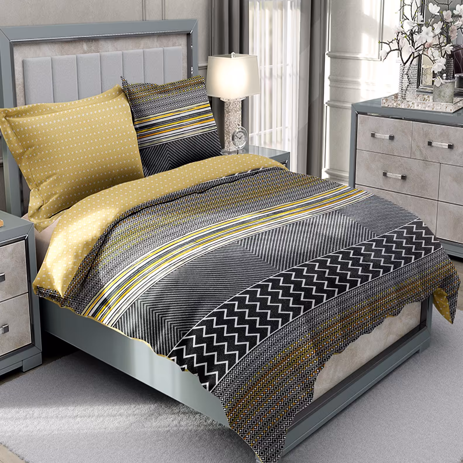 سرویس لحاف دیجیتال پنبه ای سارای کد3104 (پس کرایه)