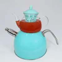 کتری و قوری وردا VERDA  کد 6016 فیروزه ای