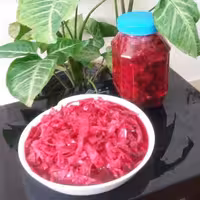 ترشی کلم قرمز خونگی گیلان زمین 400 گرمی 