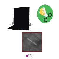 فون عکاسی شطرنجی مشکی 3*2 (زیر قیمت)