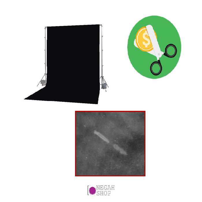 فون عکاسی شطرنجی مشکی 3*2 (زیر قیمت)