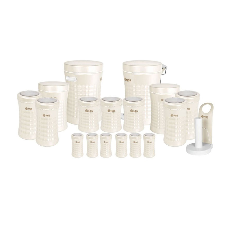 سرویس آشپزخانه 18 پارچه ام جی اس مدل کریستالی MGS-C18