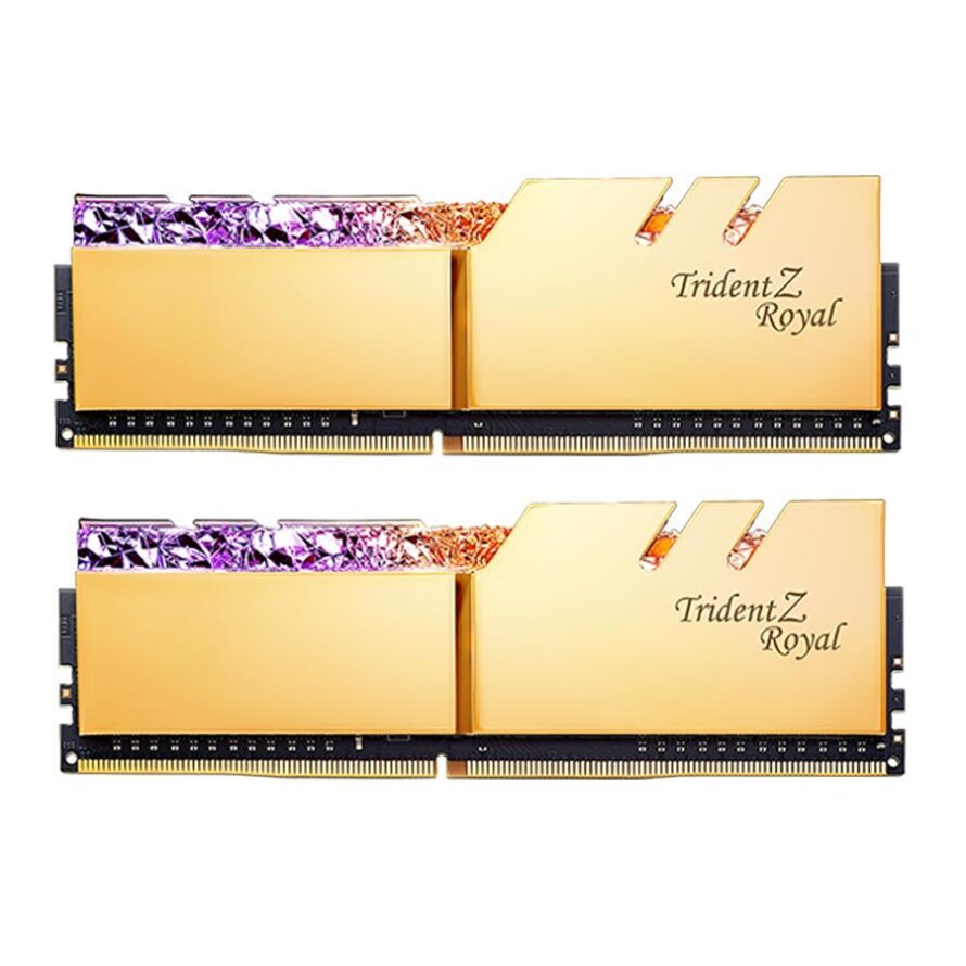 رم جی اسکیل Trident Z Royal Gold 16GB 8GBx2 4000MHz CL18