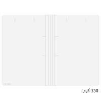 خرید پوشه مقوایی خط دار سفید 350 گرم بسته 100 عددی