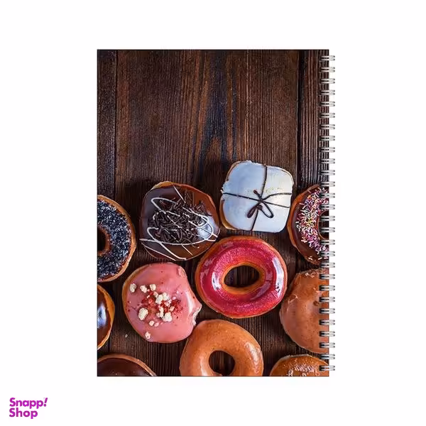 دفتر مشق 50 برگ بامبیلیپ طرح عکس دوناتهای رنگی کد 5656939