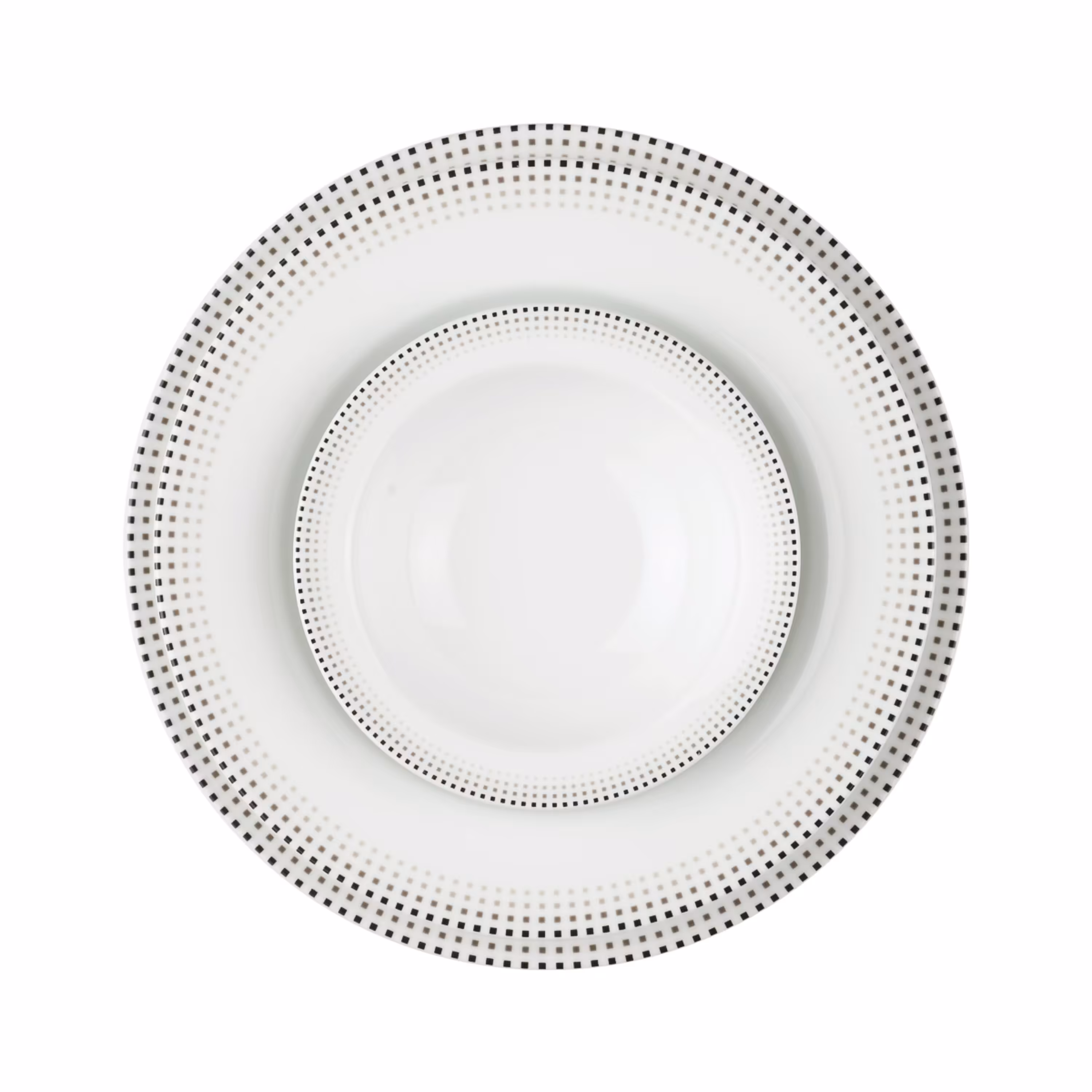 سرویس غذاخوری چینی زرین 6 نفره 28 پارچه مون بلان مشکی درجه عالی