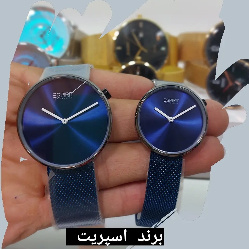 ساعت ست بند حصری ابی زنانه مردانه اورجینال رنگ بند ثابت موتور اصلی برند اسپریت شیک و کلاسیک هدیه